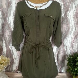 Olive Green Women's Dress